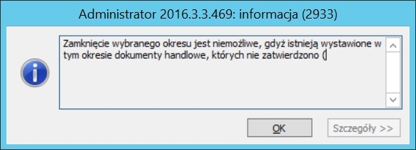 Zamykanie okresów operacji handlowych w ERP XL | światXL | SXK016