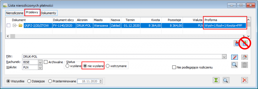 Faktura końcowa - płatność