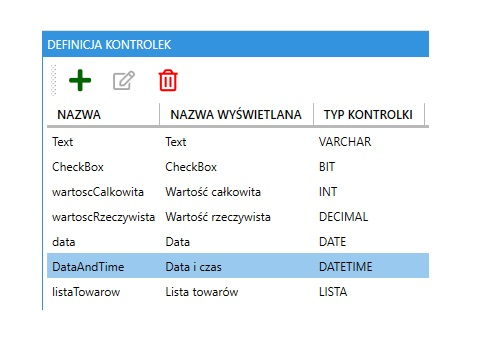 migrator excel zarządzanie kontrolkami