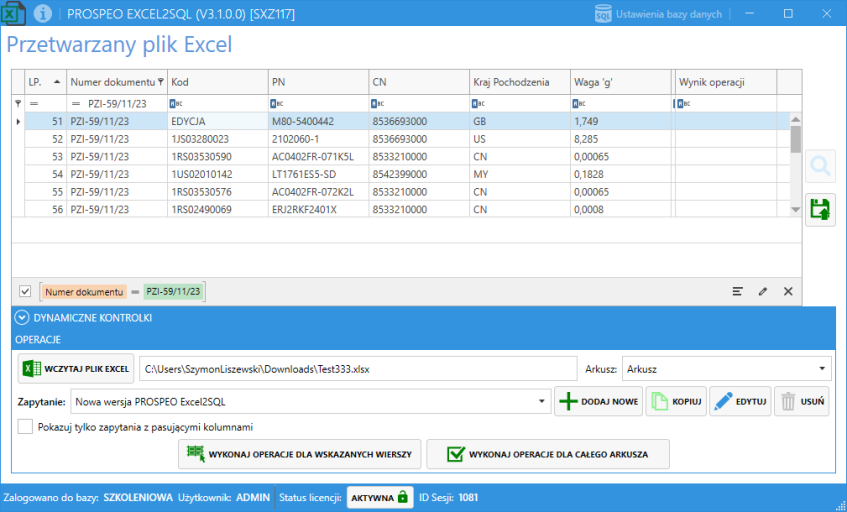 sxz117_excel2sql_sortowanie_filtr_wprowadzona_nowa_wartość_w_wierszu_edycja.png