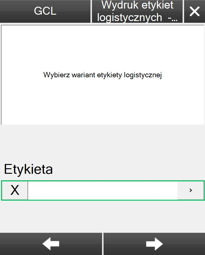 sxz126 Zastosowanie standardów gs1 - opcja wyboru etykiety logistycznej